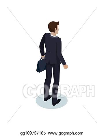 Man In Suit Silhouette Vector