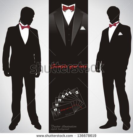 450x470 Men In Suits Stylish Background Vector Illustration Fashion