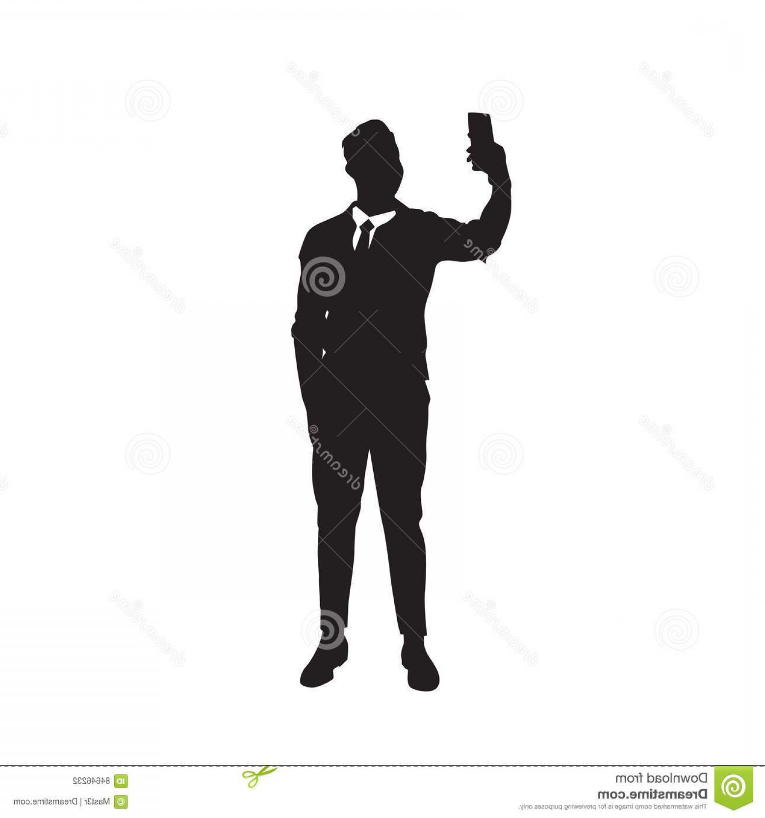 1560x1668 Vector Man Silhouette Suit With Scarf In Pocket Catamart