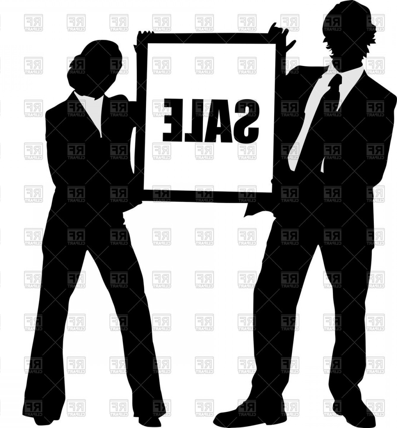 1338x1440 Man And Woman Silhouettes In Business Suits Vector Clipart Soidergi