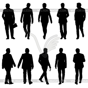 300x300 Set Silhouette Businessman Man In Suit
