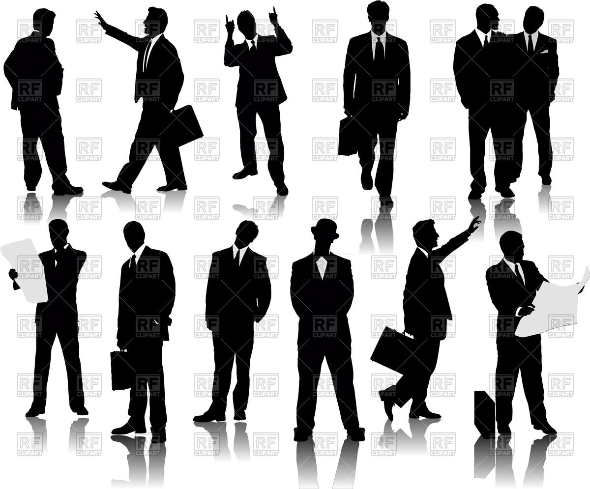 1200x995 Business People Silhouettes