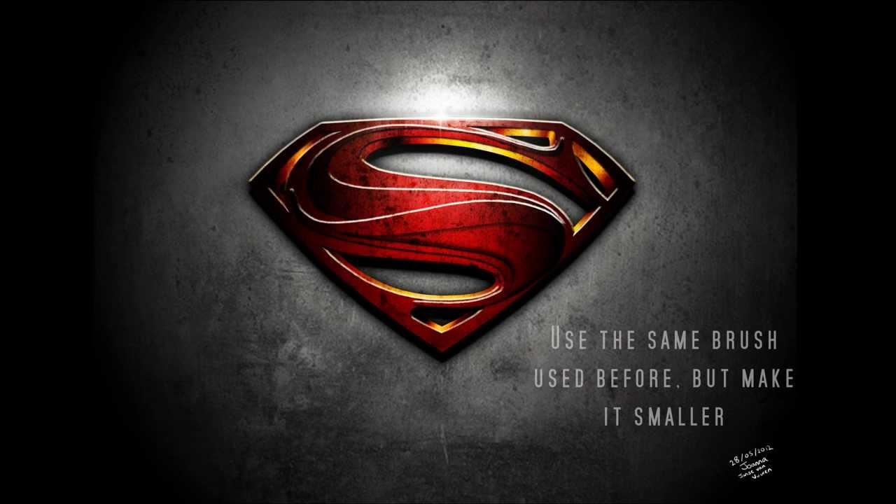 1280x720 Superman Man Of Steel Logo Photoshop Tutorial
