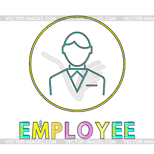 300x300 Employee Working Man Outline