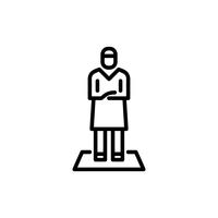 200x200 Man Outline Free Vector Art