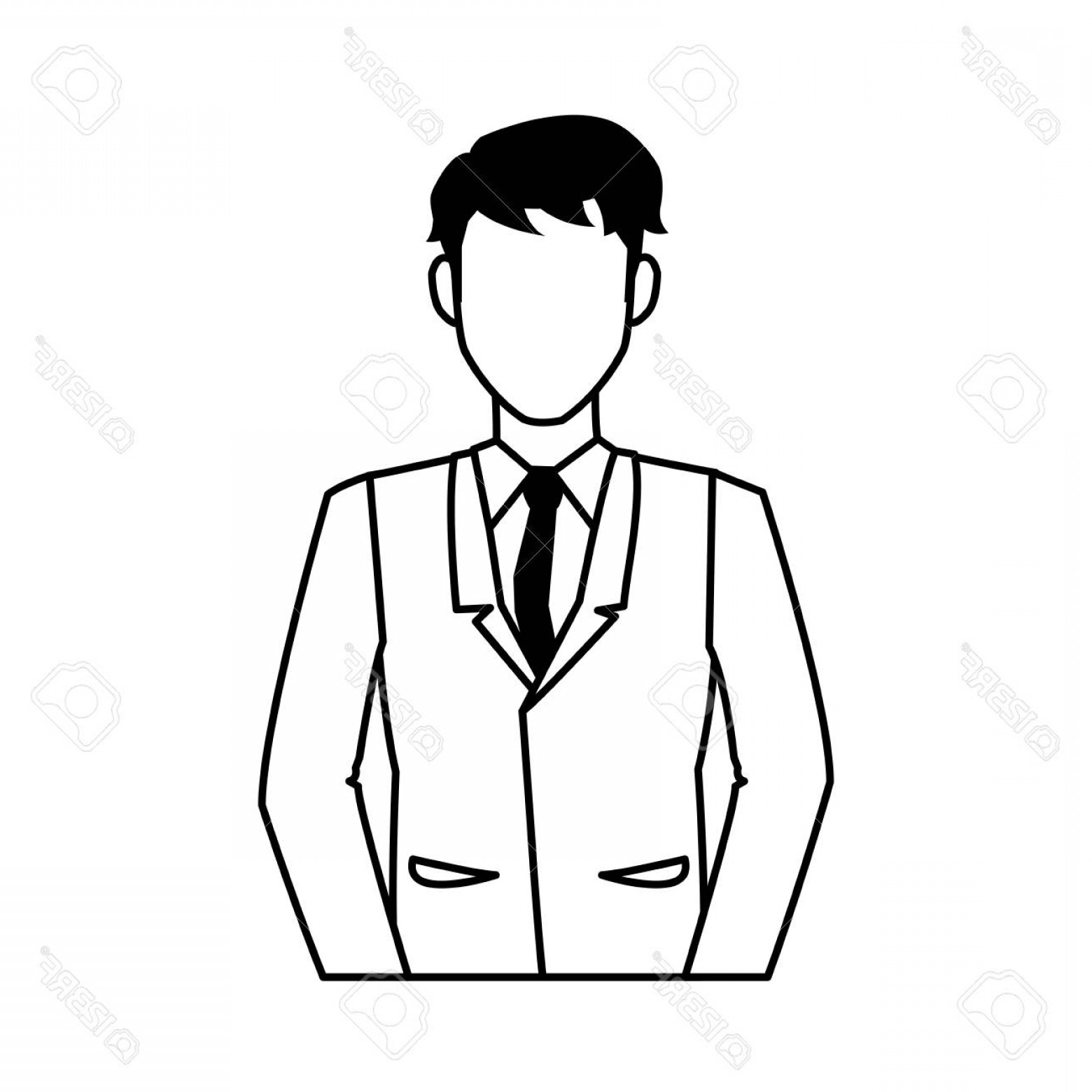 1560x1560 Suit Outline Vector Catchsplace