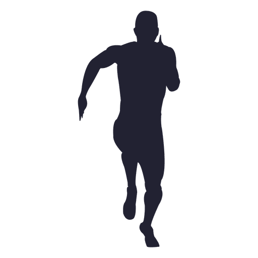 512x512 Man Running Silhouette