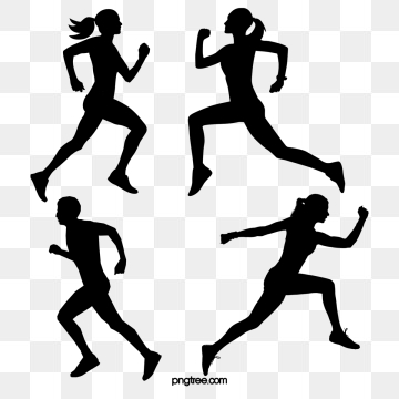 360x360 Running Silhouette Png, Vector, And Clipart With Transparent
