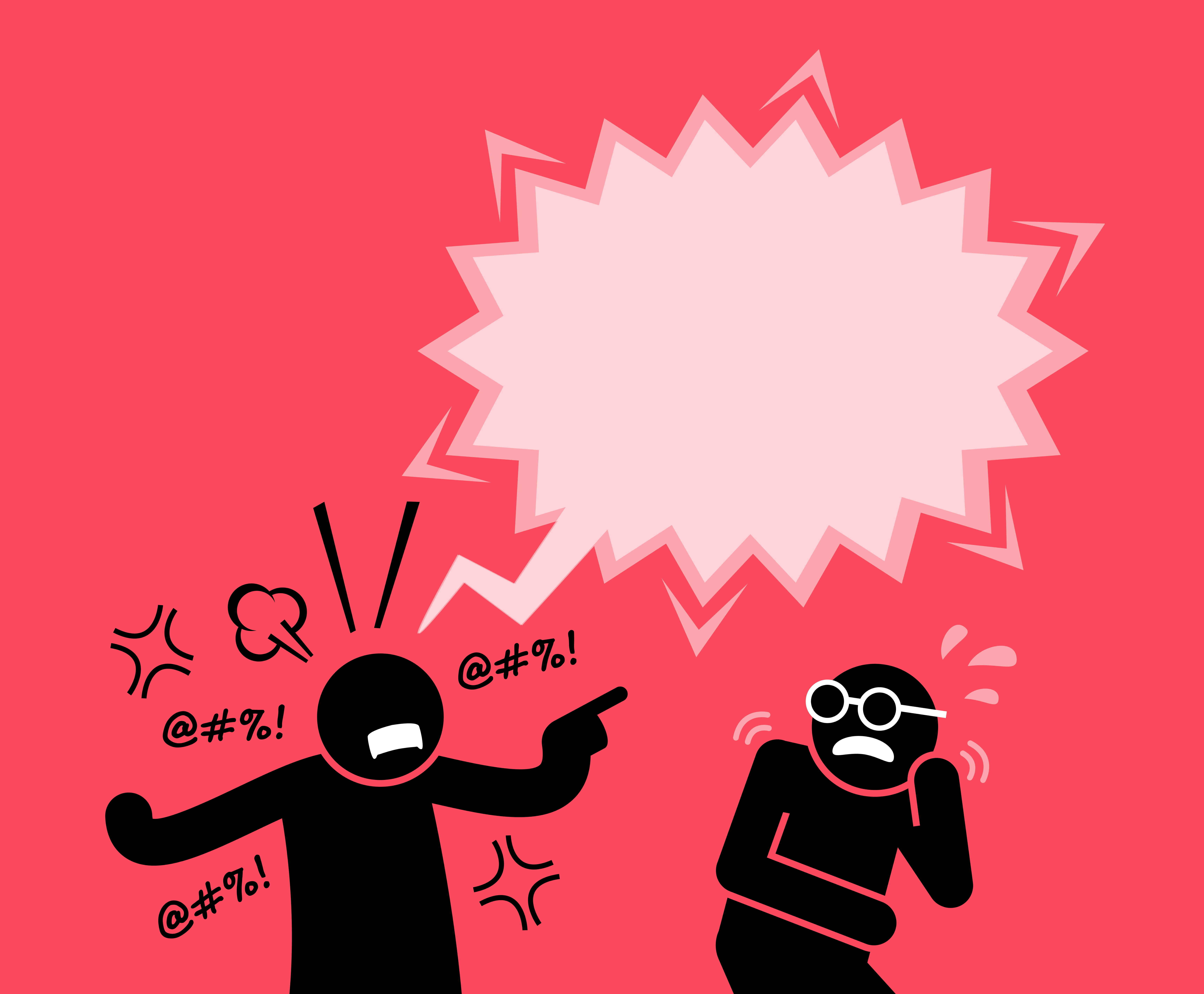 6900x5700 Man Shouting Free Vector Art