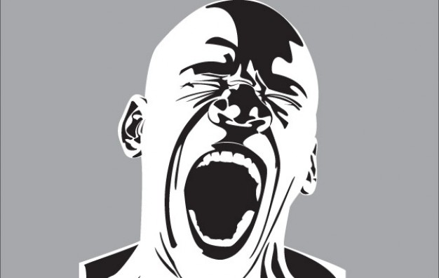 626x396 Screaming Man Free Vector Vector Free Download