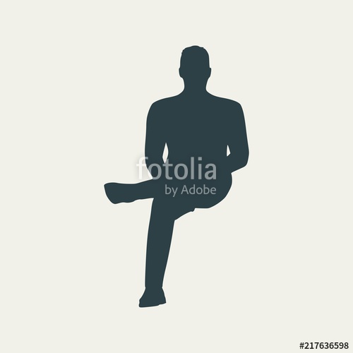 An Illustration Of Man In Sitting Pose On Chair Front View Stock 500x500 An Illustration Of Man In Sitting Pose On Chair Front View Stock