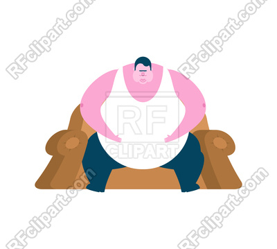 Fat Man On Chair Vector Image Of People Popaukropa 400x359 Fat Man On Chair Vector Image Of People Popaukropa