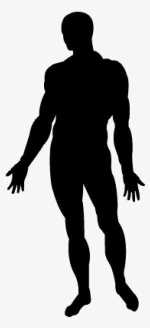 300x657 Man Standing Silhouette Png, Transparent Man Standing Silhouette