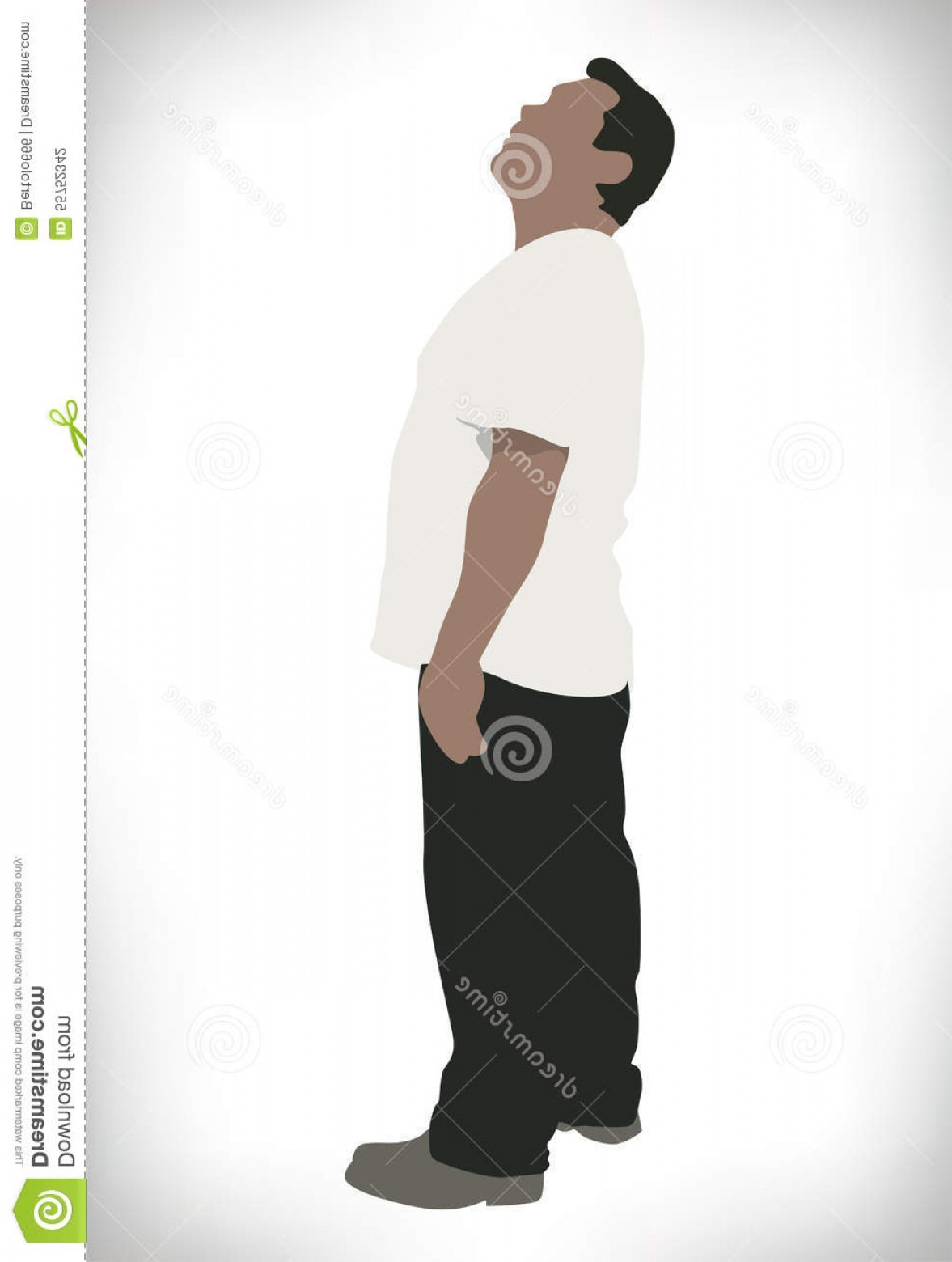 1177x1560 Vector Man Standing Looking Up Catchsplace