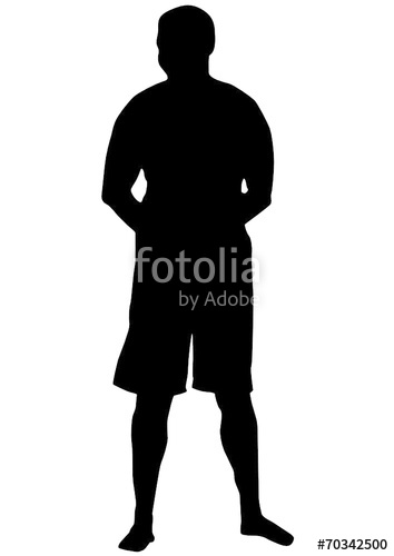 354x500 Man Standing, Hands Behind His Back Stock Image And Royalty Free