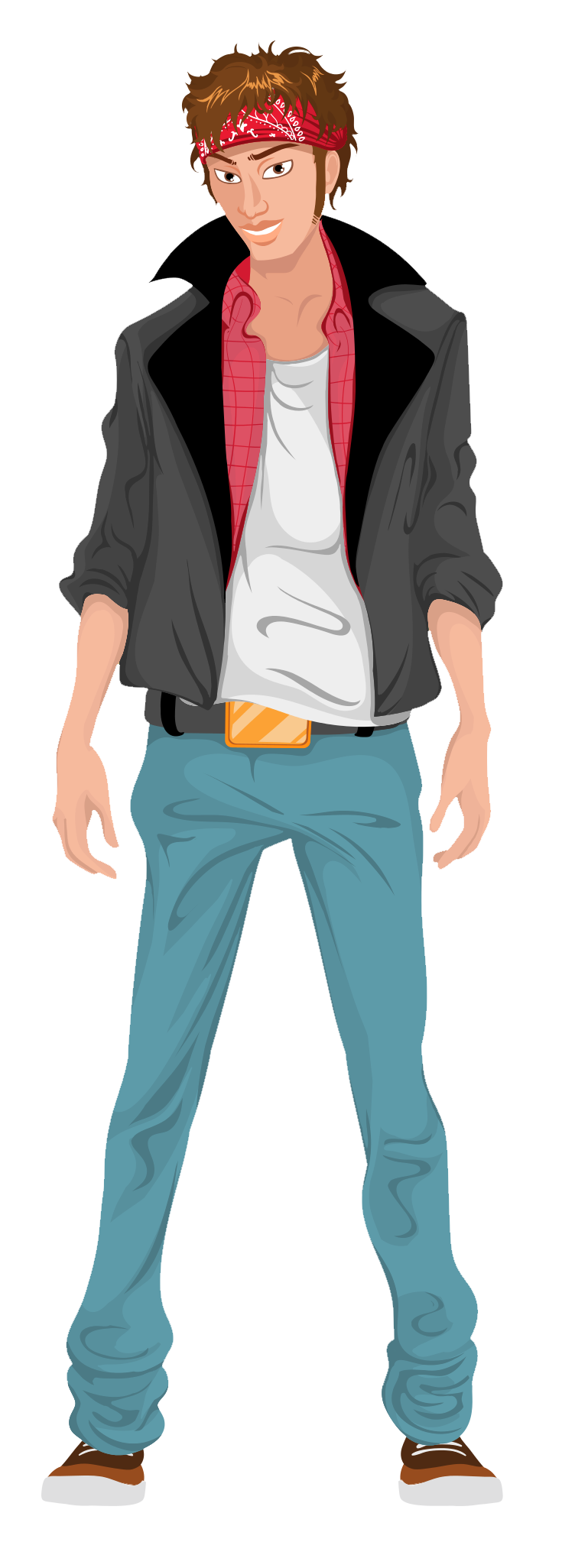 735x2052 Man Standing Vector Png Transparent Image