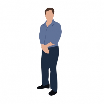 425x425 Man Standing Illustration Free Vectors Ui Download