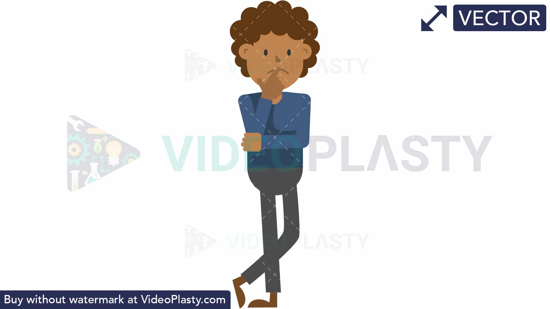 1920x1080 Black Man Thinking