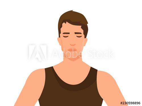 500x375 Young Hipster Man Thinking Vector Flat Cartoon Illustration
