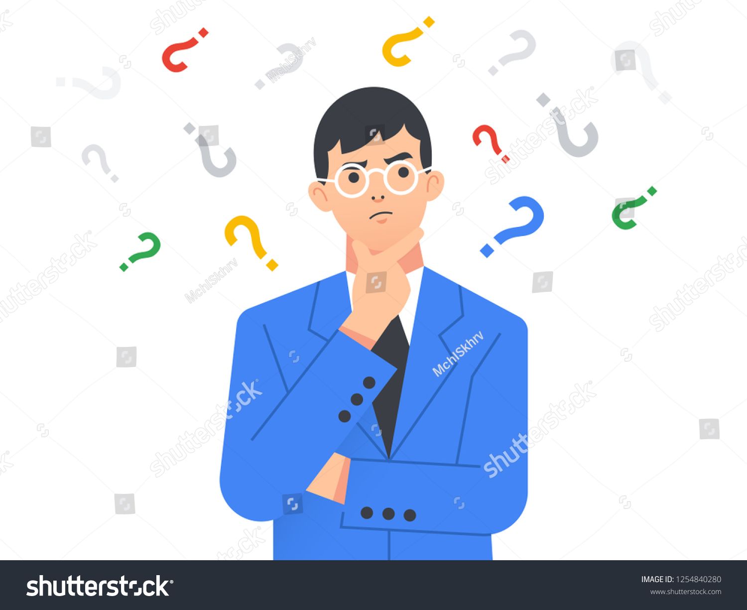 Man Thinking Vector at Vectorified.com | Collection of Man Thinking ...