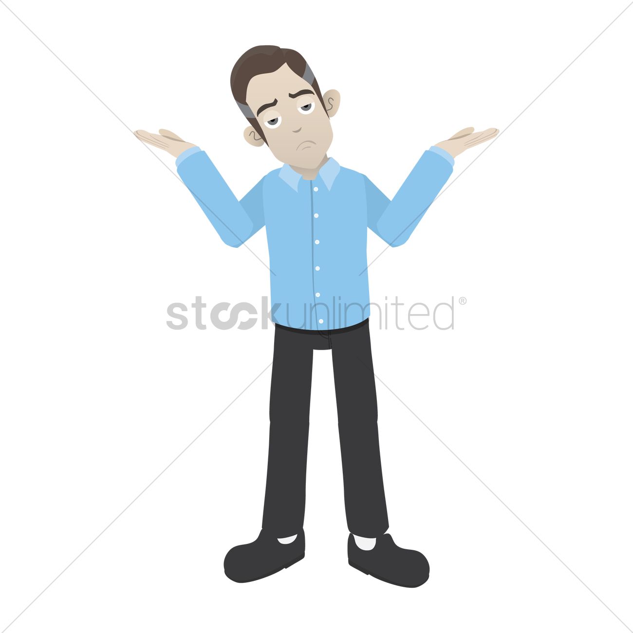 1300x1300 Helpless Old Man Vector Image