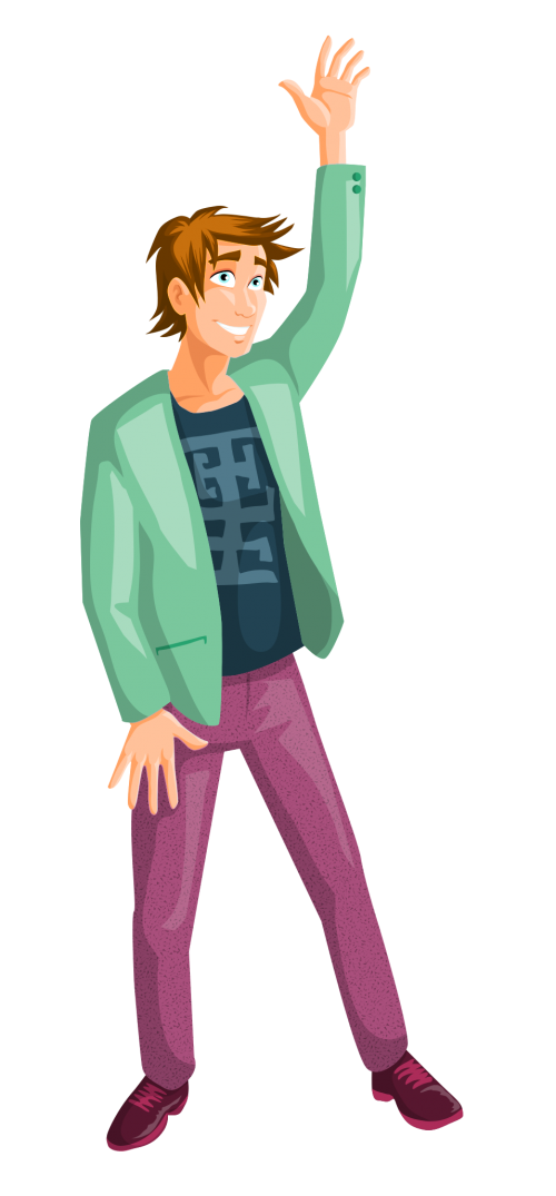 500x1075 Man Vector Png Transparent Image