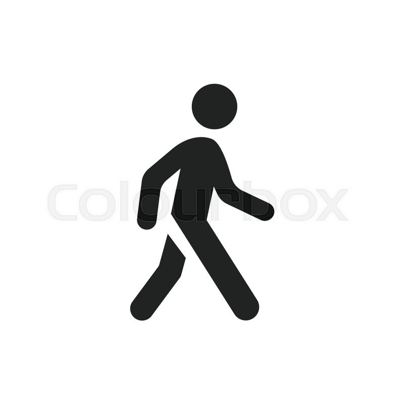 800x800 Walking Man Vector Icon People Walk Stock Vector Colourbox