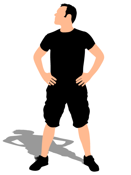 500x667 Young Man Vector Illustration Material Free Download