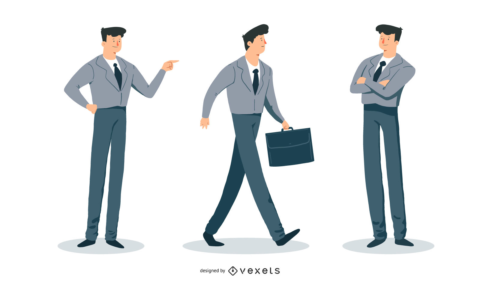 1600x941 Yuppie Man Vector Set