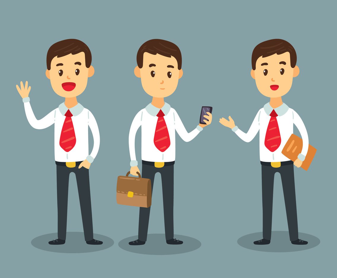 1136x936 Cartoon Business Man Vector Vector Art Graphics