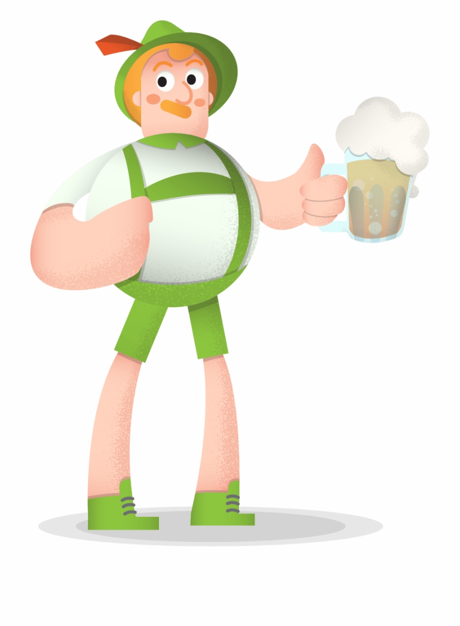 920x1251 Oktoberfest Man Vector Character