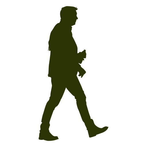 Man Walking Silhouette Vector at Vectorified.com | Collection of Man ...