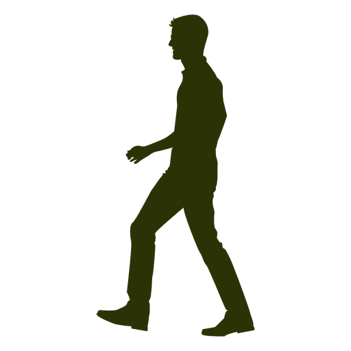 Man Walking Silhouette Vector at Vectorified.com | Collection of Man ...