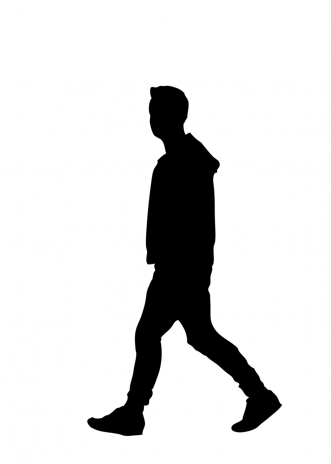 1371x1920 Person P In Walking Silhouette, Person Silhouette, Person