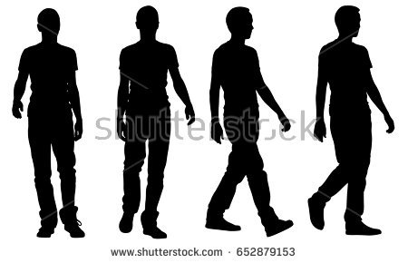450x290 Person Walking Silhouette Vector