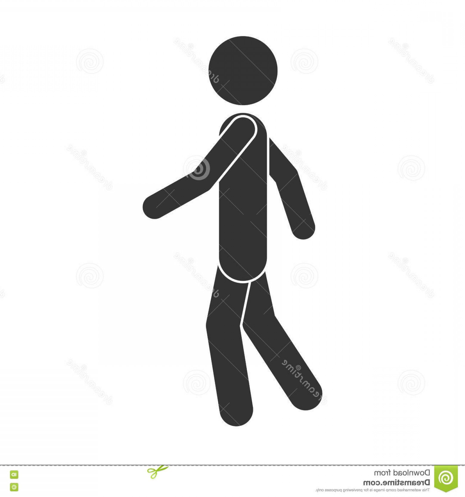 Stock Illustration Monochrome Silhouette Man Walking Vector 1560x1668 Stock Illustration Monochrome Silhouette Man Walking Vector