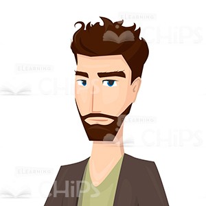 Young Bearded Vector Character In Poses 300x300 Young Bearded Vector Character In Poses