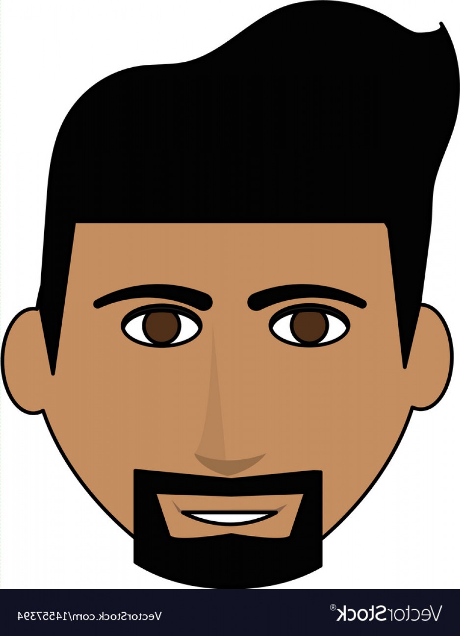 Color Image Cartoon Front Face Man With Beard Vector Catchsplace 938x1296 Color Image Cartoon Front Face Man With Beard Vector Catchsplace