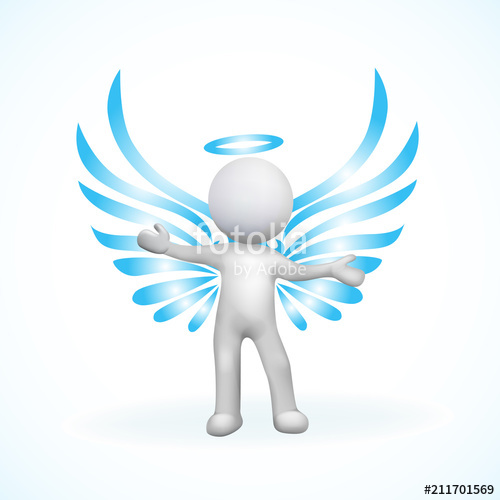 Man With Wings Vector