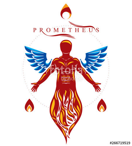 451x500 Vector Illustration Of Athletic Man Composed With Bird Wings As