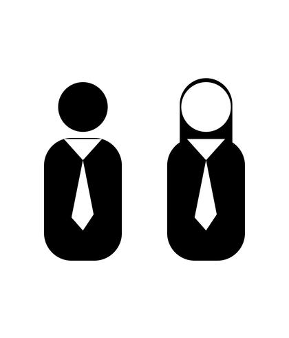 Business Man Woman Icon Vector 420x490 Business Man Woman Icon Vector