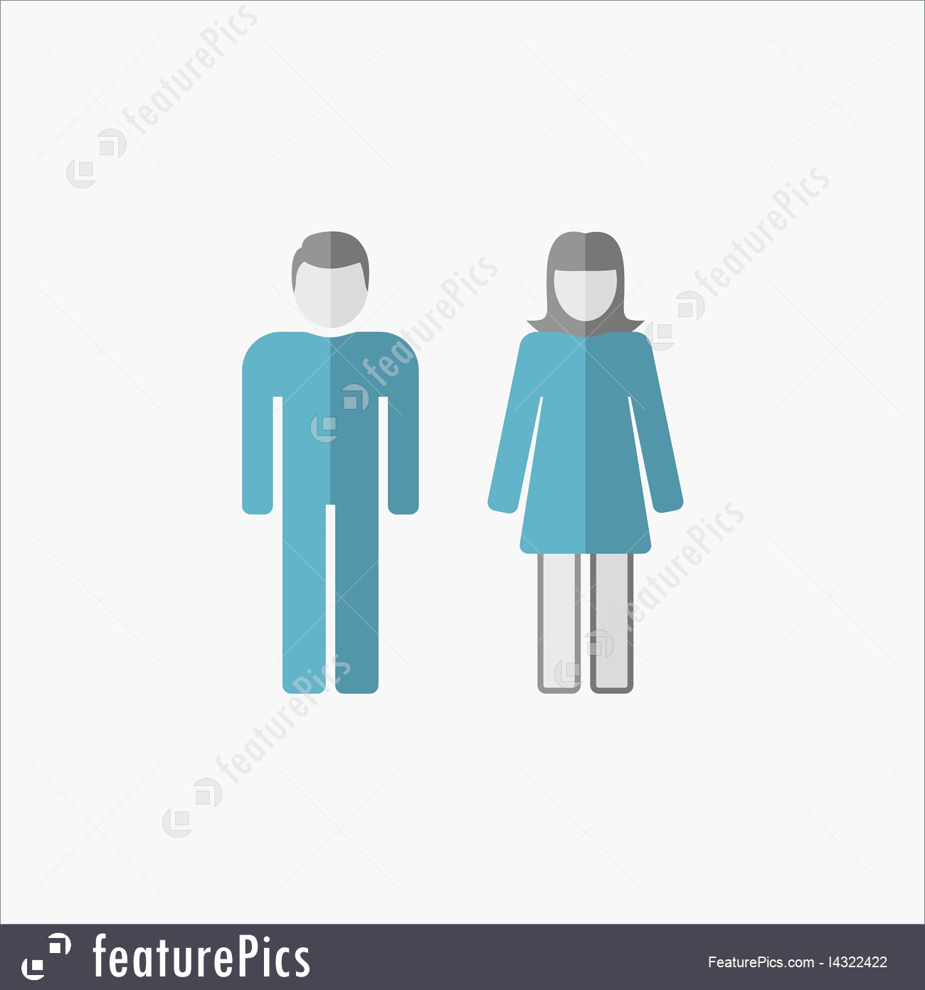 Emblems And Symbols Man And Woman Flat Icon 1300x1392 Emblems And Symbols Man And Woman Flat Icon