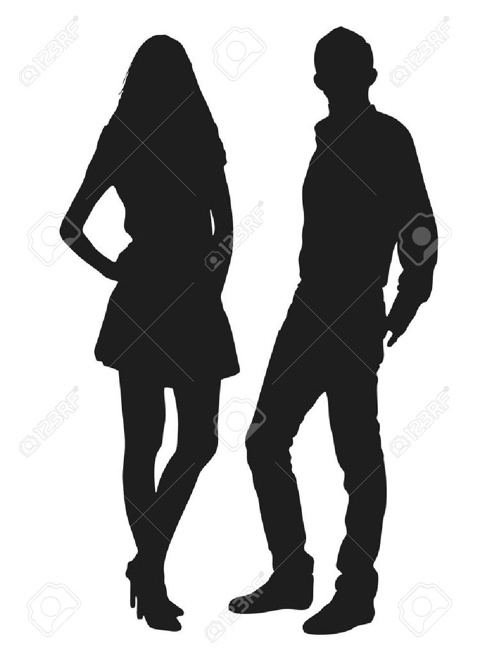 975x1300 Man And Woman Fashion Silhouette