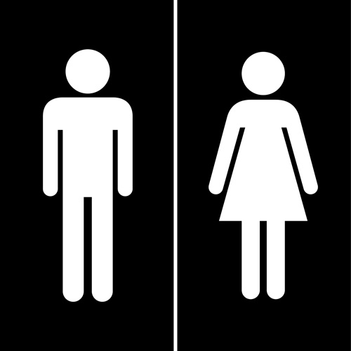 500x500 Vector Toilet Sign Man And Woman Design Free Download
