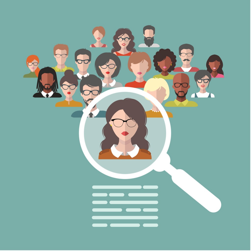1024x1024 Vector Illustration Of Human Resources Management Staff Research