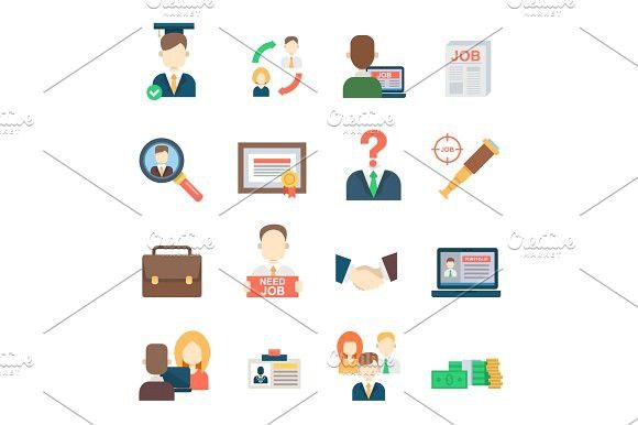 Job Search Set Office Human Resourses Recruitment Employment Work 580x386 Job Search Set Office Human Resourses Recruitment Employment Work