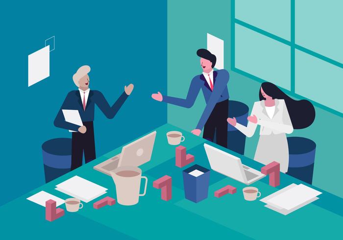 Manager Meeting To Achieve Company Goals Vector Illustration 700x490 Manager Meeting To Achieve Company Goals Vector Illustration