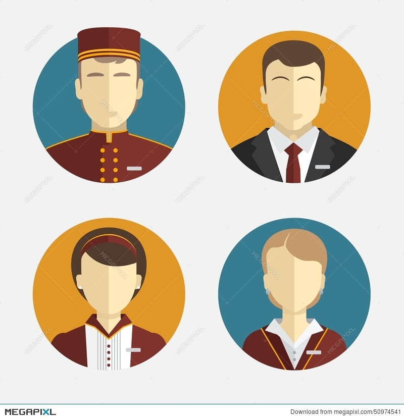 Avatars People The Hotel Staff Reception, Curtains, Maid Manager 800x830 Avatars People The Hotel Staff Reception, Curtains, Maid Manager