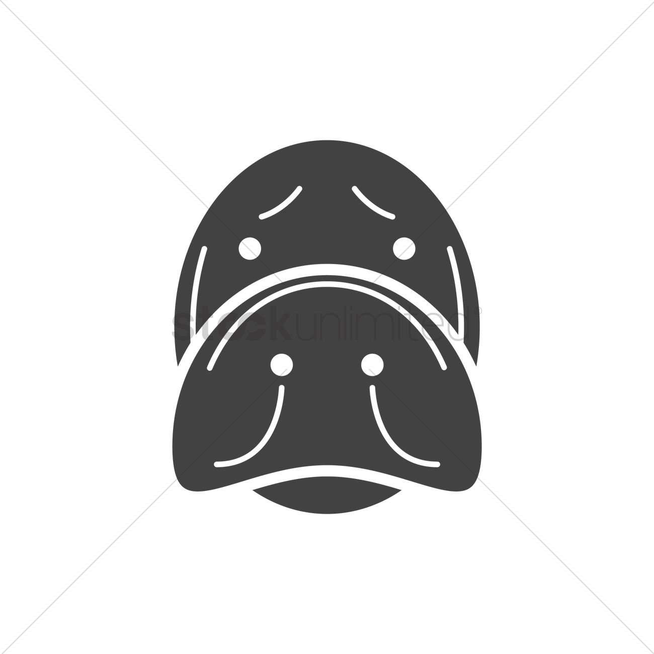 1300x1300 Manatee Vector Image