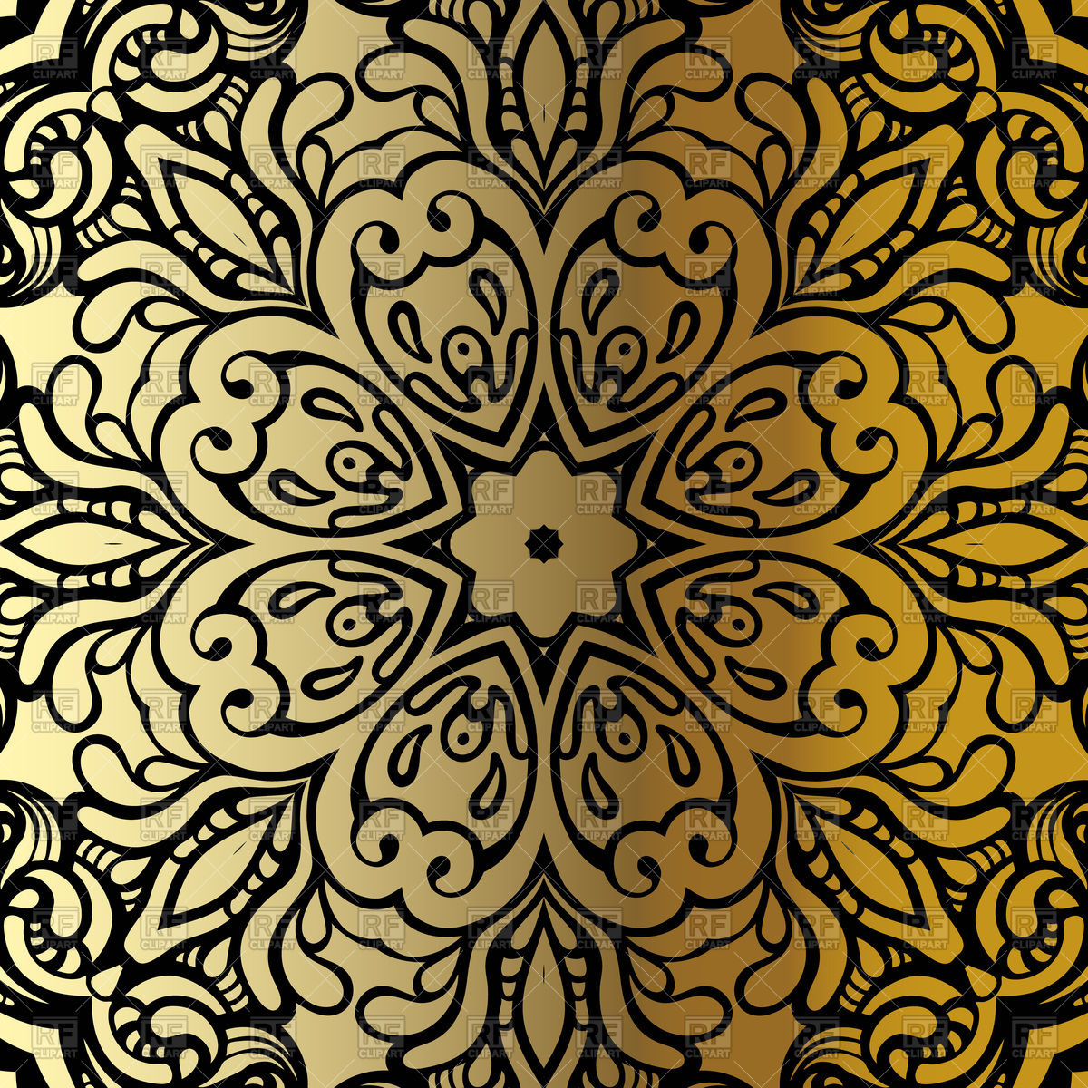 1200x1200 Gold Mandala Background Vector Image Of Backgrounds, Textures